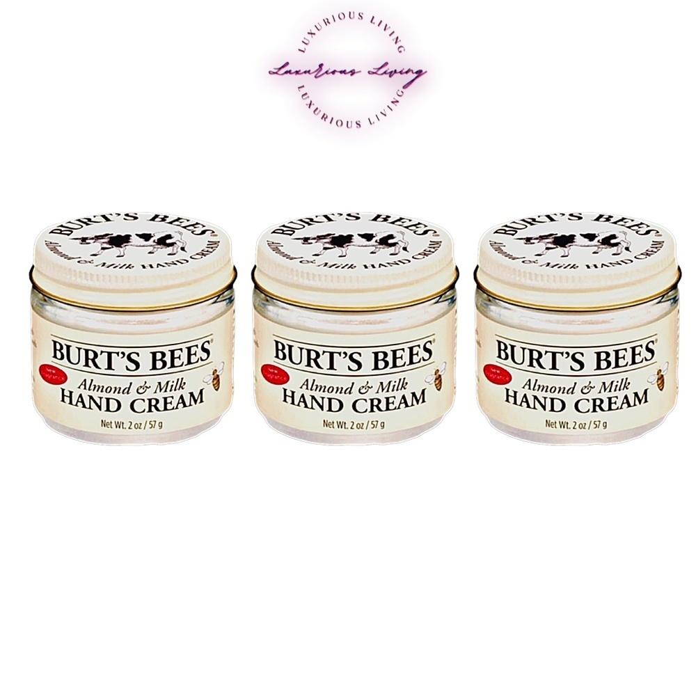 (3) Burt's Bees Almond Milk Hand Cream, 3-PACK